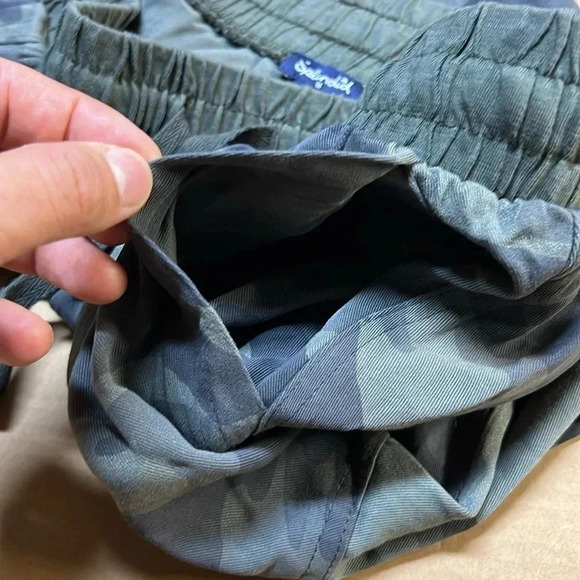 Splendid Camo Jogger Pants Womens Green Gray High Waisted Drawstring Size M - Picture 7 of 9